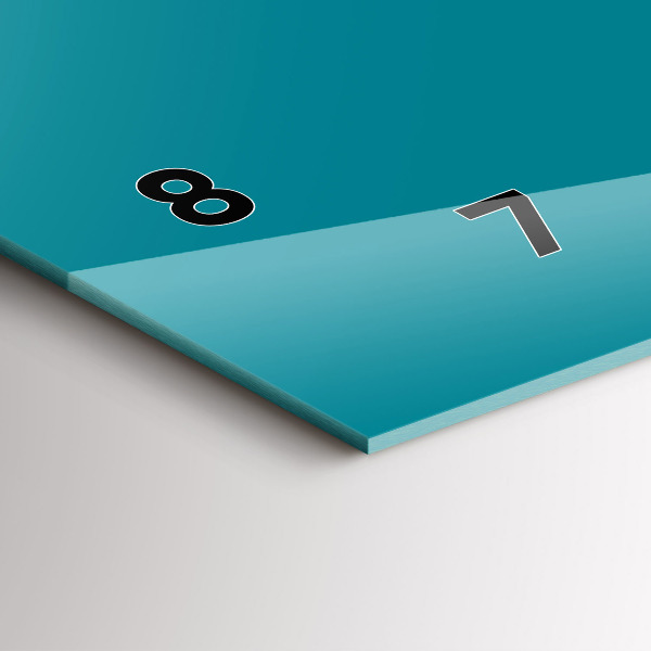 Vízszintes üvegóra Tenger színe