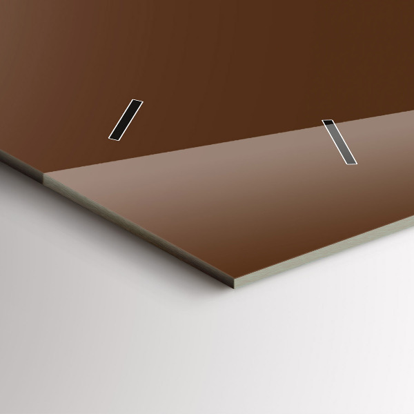 Vízszintes üvegóra Barna színű