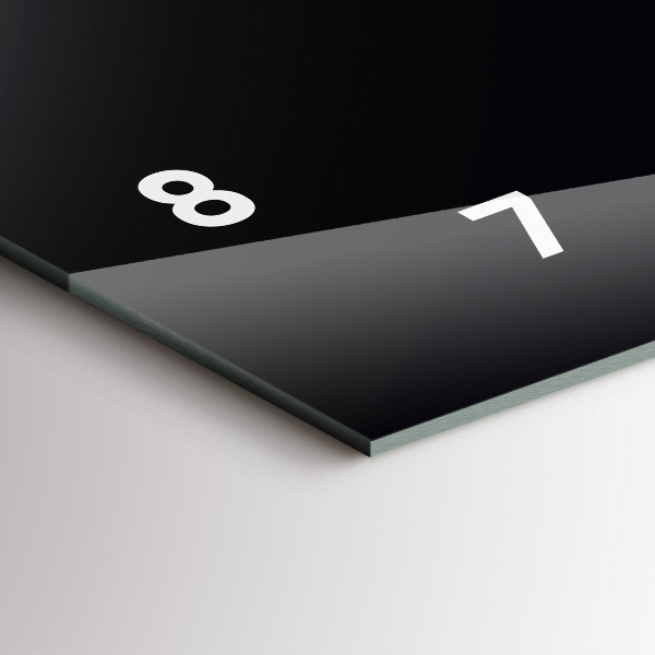 Vízszintes üvegóra Szín fekete