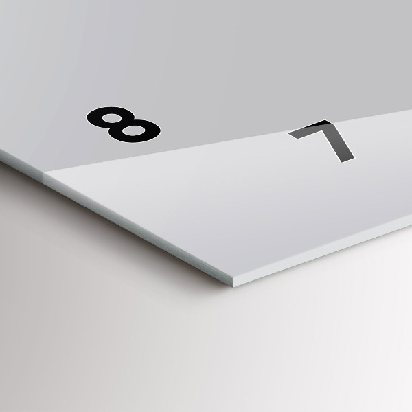 Vízszintes üvegóra Szín világos szürke