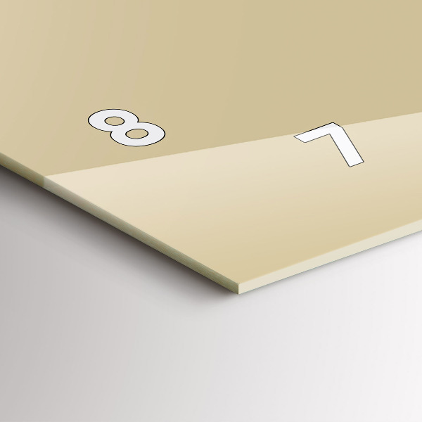 Vízszintes üvegóra Bézs színű