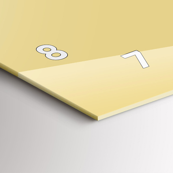 Vízszintes üvegóra Krém színű