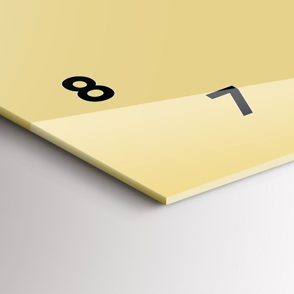 Vízszintes üvegóra Krém színű