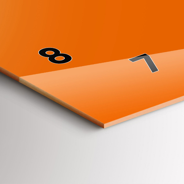 Vízszintes üvegóra Narancs színű