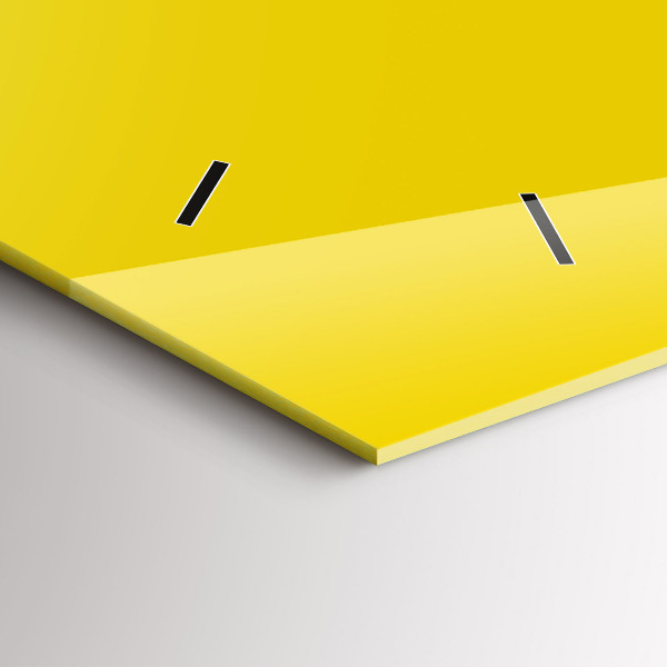 Vízszintes üvegóra Világos sárga színű