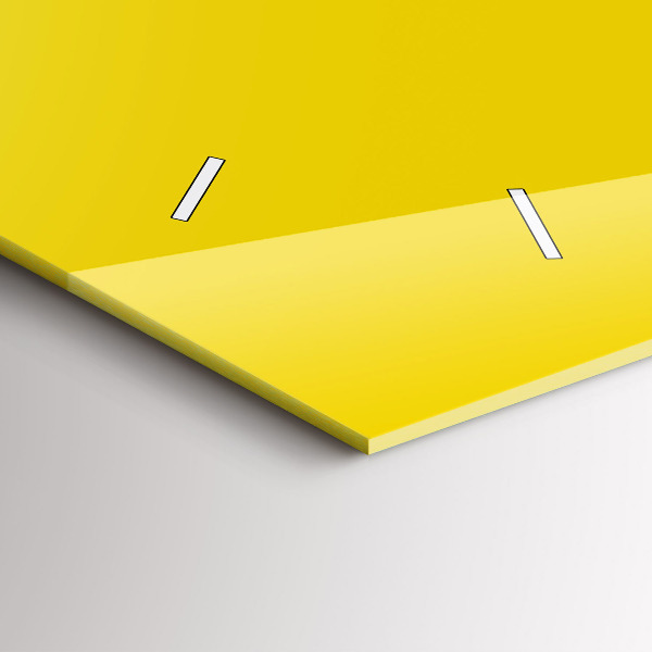 Vízszintes üvegóra Világos sárga színű