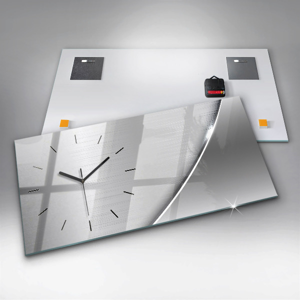 Vízszintes üvegóra Ezüst mintás