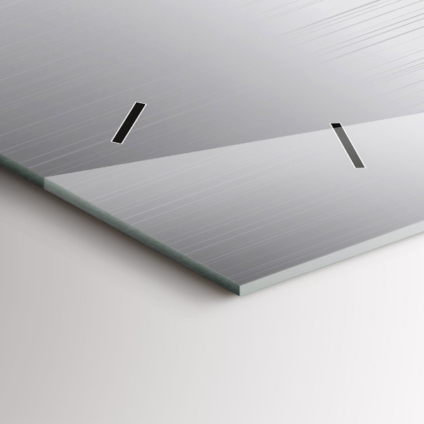 Vízszintes üvegóra Ezüst mintás