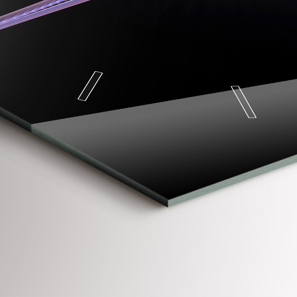 Vízszintes üvegóra Lila absztrakció