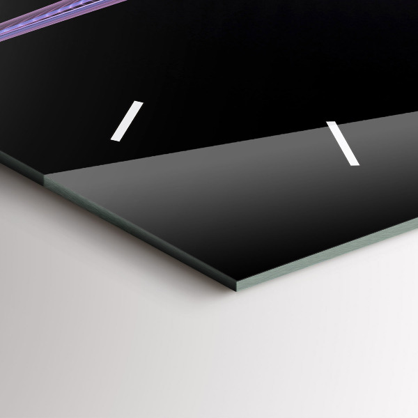 Vízszintes üvegóra Lila absztrakció