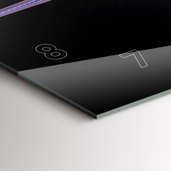 Vízszintes üvegóra Lila absztrakció