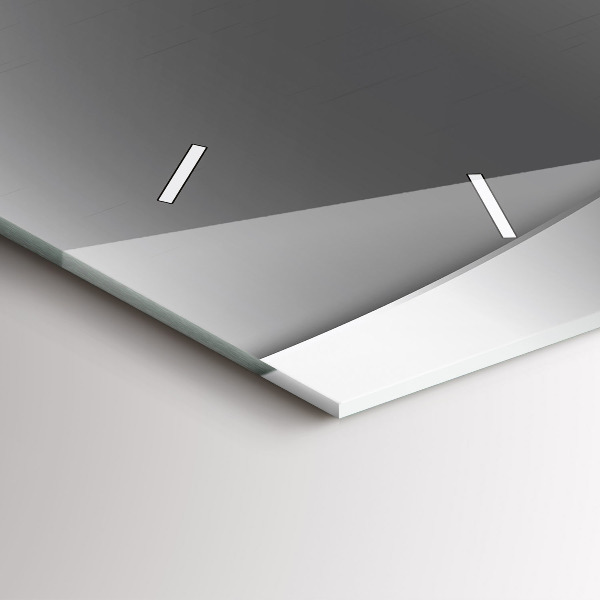 Vízszintes üvegóra Ezüst vonalak