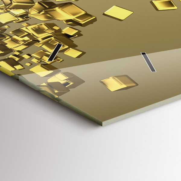 Vízszintes üvegóra Arany négyzetek