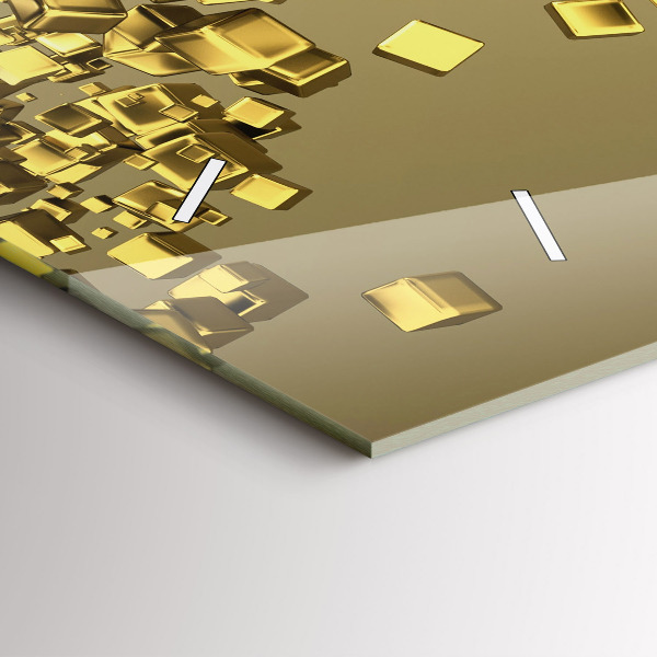 Vízszintes üvegóra Arany négyzetek