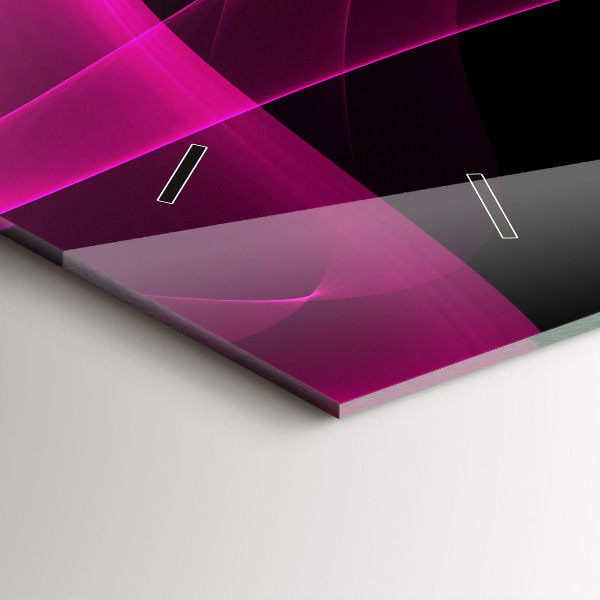 Vízszintes üvegóra Rózsaszín absztrakció