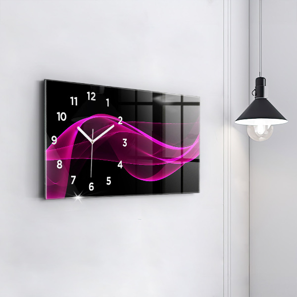 Vízszintes üvegóra Rózsaszín absztrakció