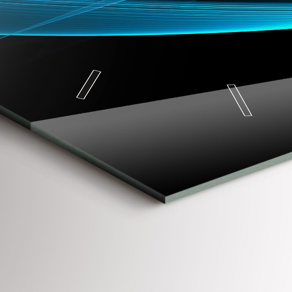 Vízszintes üvegóra Kék absztrakció