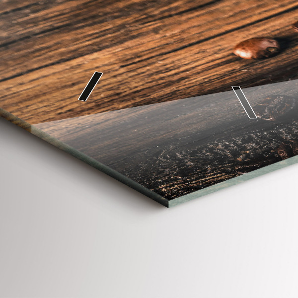 Vízszintes üvegóra Csésze és kávébab