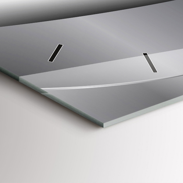 Vízszintes üvegóra Ezüst absztrakció