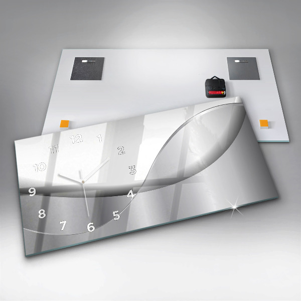 Vízszintes üvegóra Ezüst absztrakció