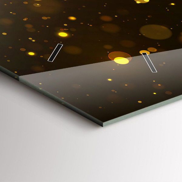 Vízszintes üvegóra Arany por