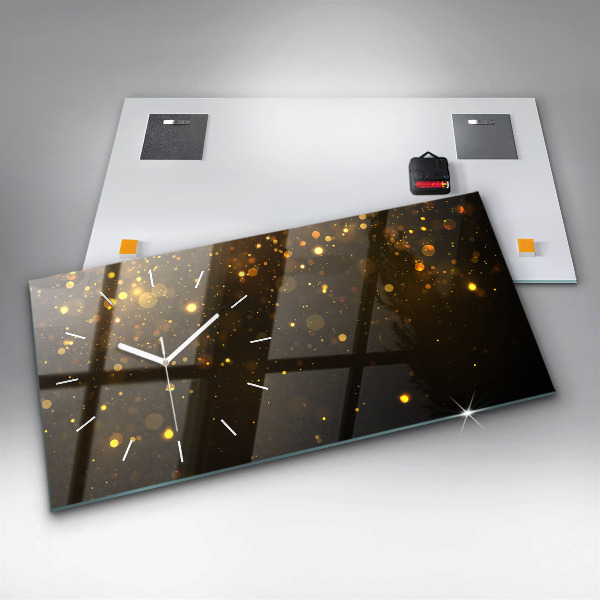 Vízszintes üvegóra Arany por