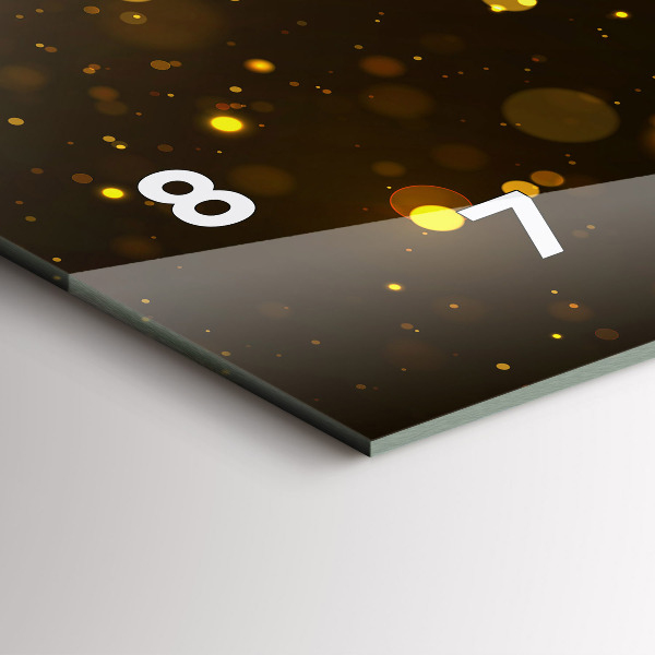 Vízszintes üvegóra Arany por