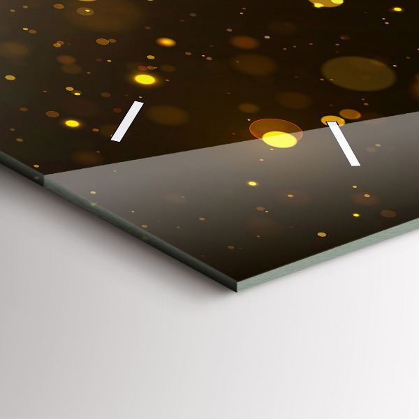 Vízszintes üvegóra Arany por