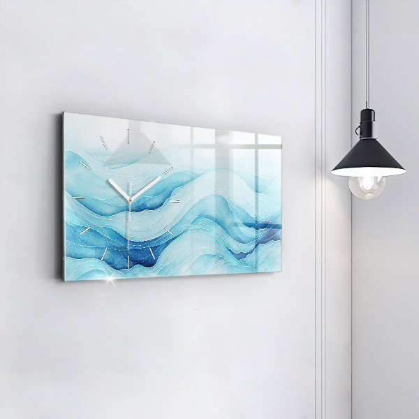 Vízszintes üvegóra Kék felhők