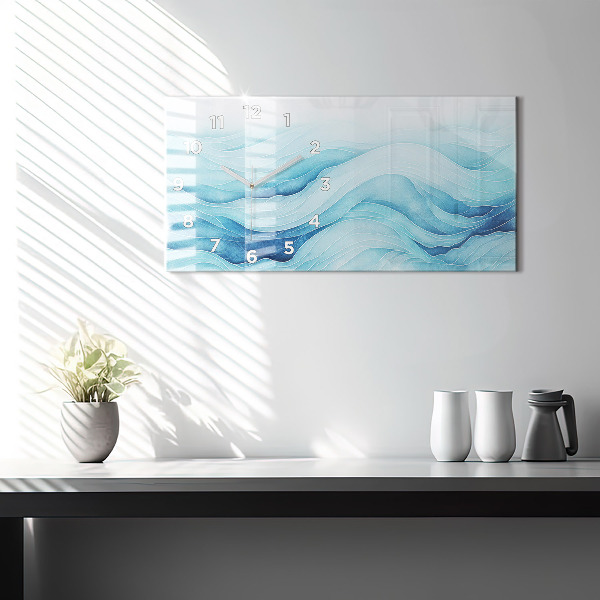 Vízszintes üvegóra Kék felhők