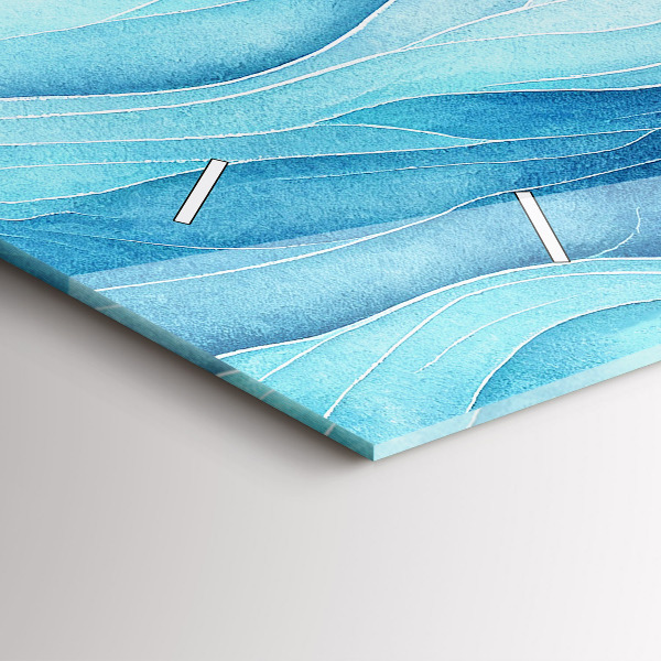 Vízszintes üvegóra Kék felhők