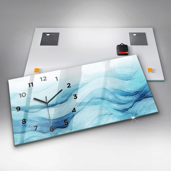 Vízszintes üvegóra Kék felhők