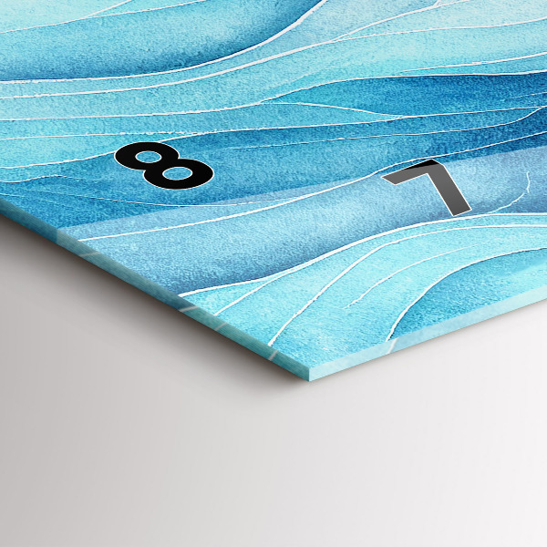 Vízszintes üvegóra Kék felhők