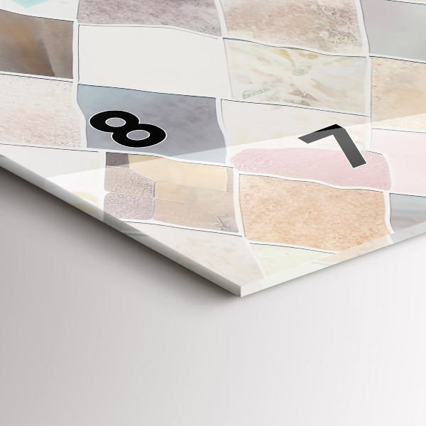 Vízszintes üvegóra Színes csempe