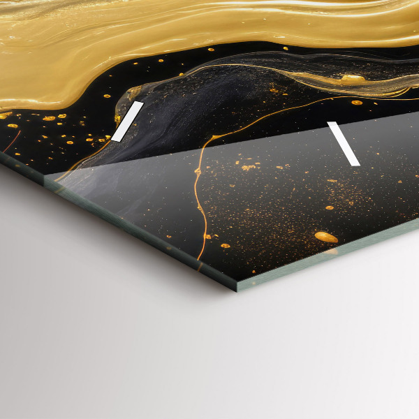 Vízszintes üvegóra Arany márvány