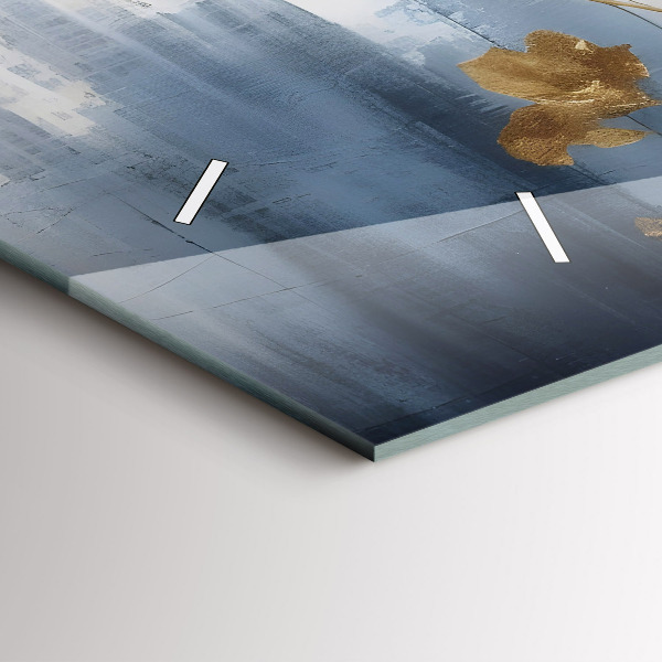 Vízszintes üvegóra Absztrakt virágok