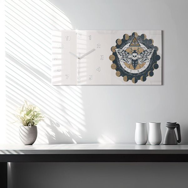 Vízszintes üvegóra Holdfázisok és a szem