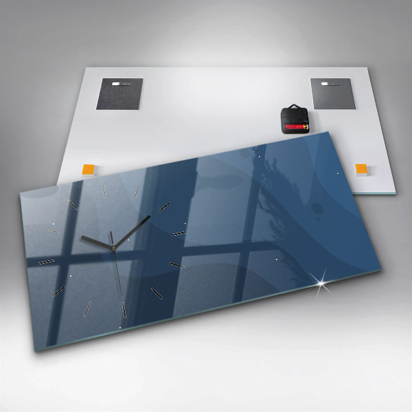 Vízszintes üvegóra Kék hullámok