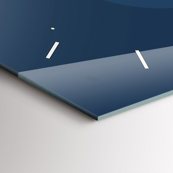 Vízszintes üvegóra Kék hullámok