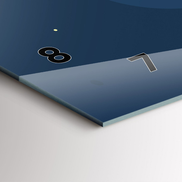 Vízszintes üvegóra Kék hullámok