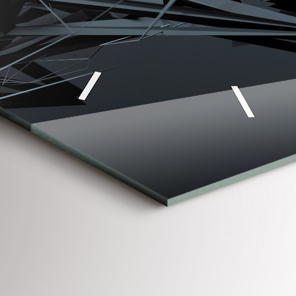 Vízszintes üvegóra Fekete absztrakció