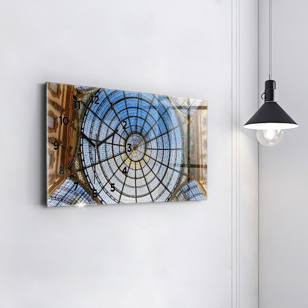 Vízszintes üvegóra Milánói bevásárlóközpont