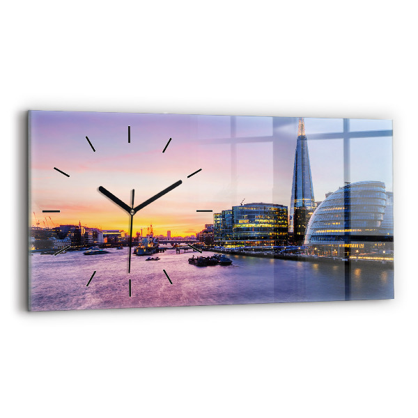 Vízszintes üvegóra Kilátás Londonra