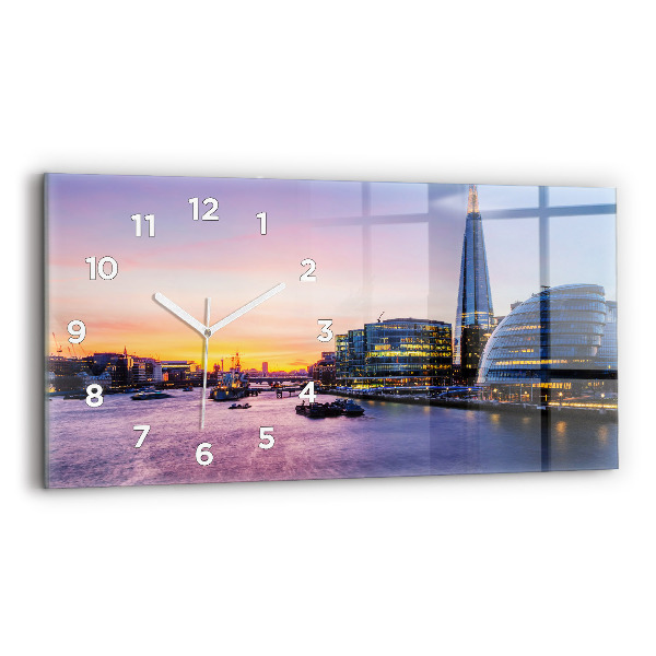 Vízszintes üvegóra Kilátás Londonra