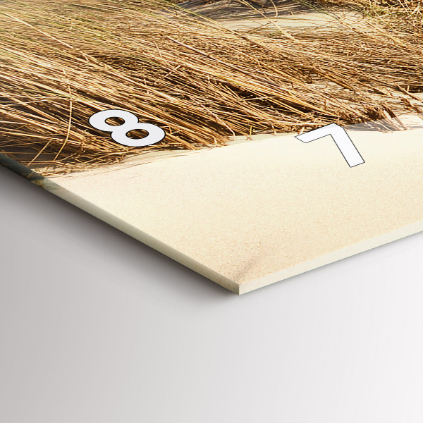 Vízszintes üvegóra Kilátás a tengerpartra