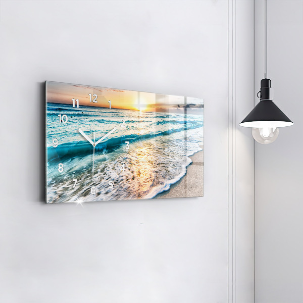 Vízszintes üvegóra Strand, tenger és homok