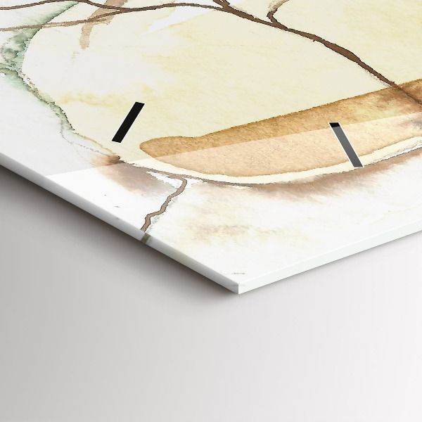 Vízszintes üvegóra Egy nő portréja