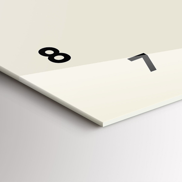 Vízszintes üvegóra Absztrakt szarvas