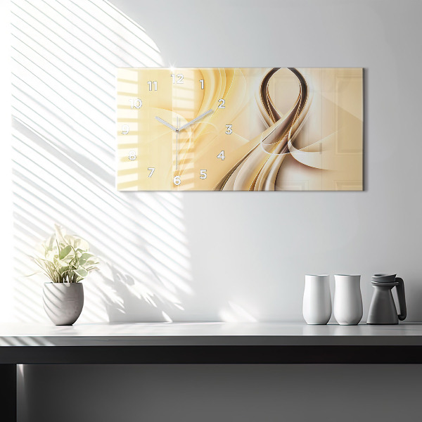 Vízszintes üvegóra Absztrakciós hullámok