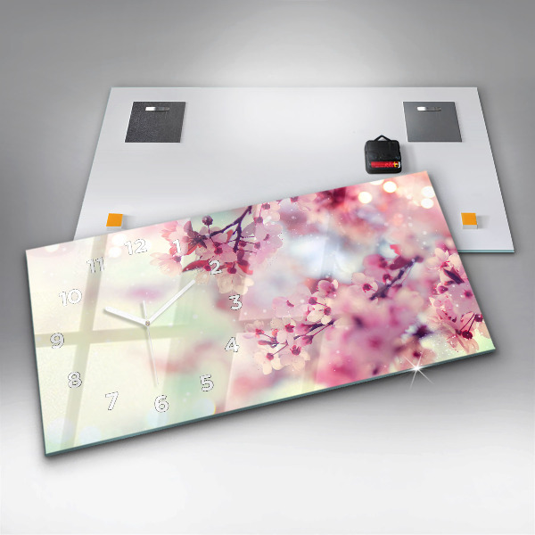 Vízszintes üvegóra Tavaszi virágok